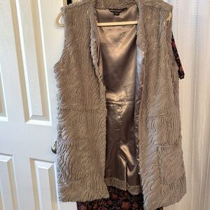 Faux fur Vest. Special occasion. Wedding wear vest